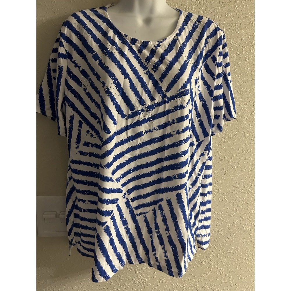 New Large In Touch Bedazzled Top #1211*8
